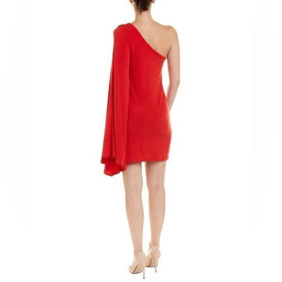 Trina Turk NWT Musa Asymmetrical Dress in Red size XS - Picture 2 of 5